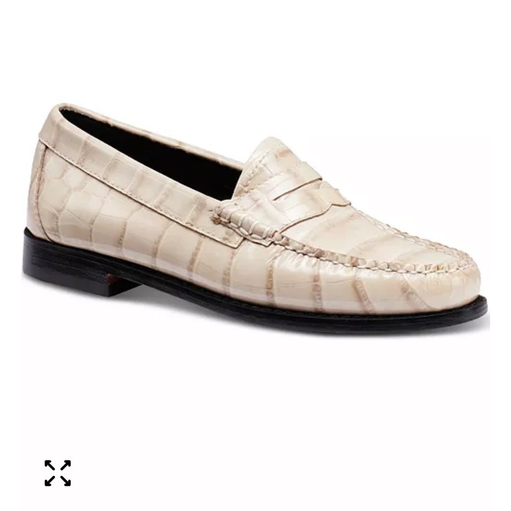 G H BASS
Weejun Whitney Croc Embossed Leather Penny Loafers